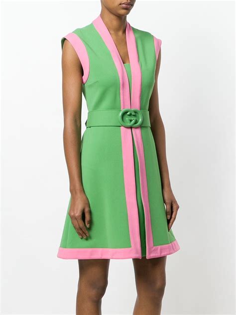 gucci dress pink|gucci pink and green dress.